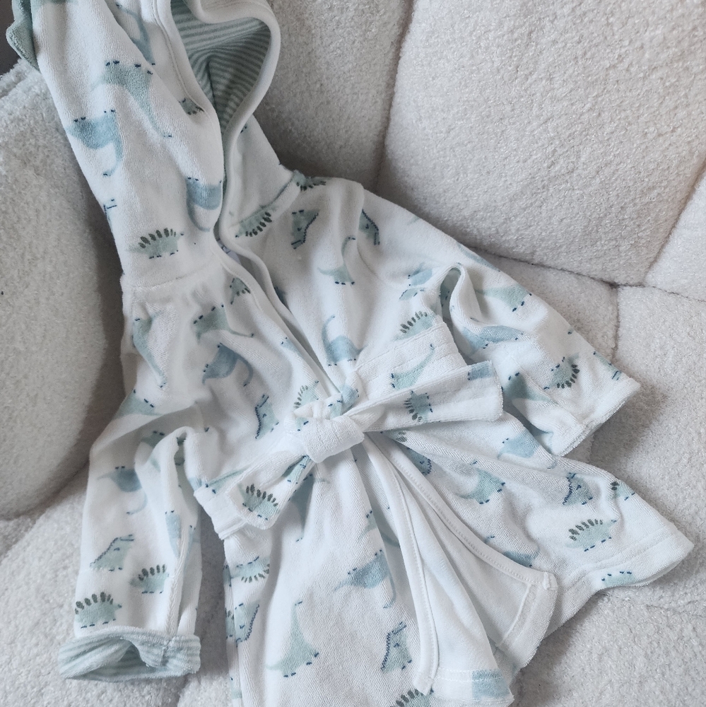 Dinosaur Hooded Baby Bath Robe